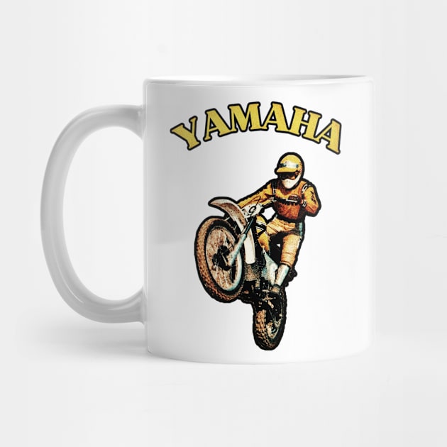Vintage Motocross Yamaha by TommySniderArt